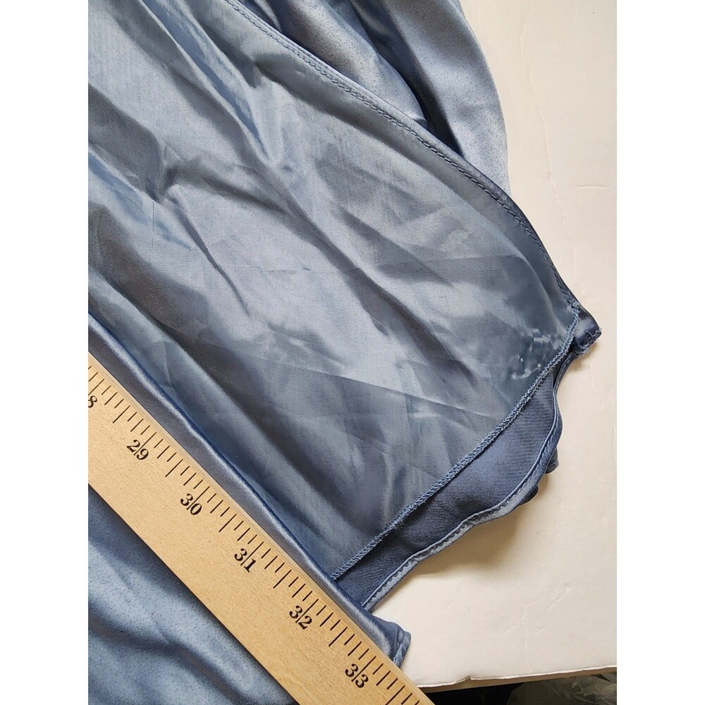 B. Darlin Floor Length Gown Womens 3 Blue Satin Cowlneck Lace-up Back Flattering - Picture 15 of 15